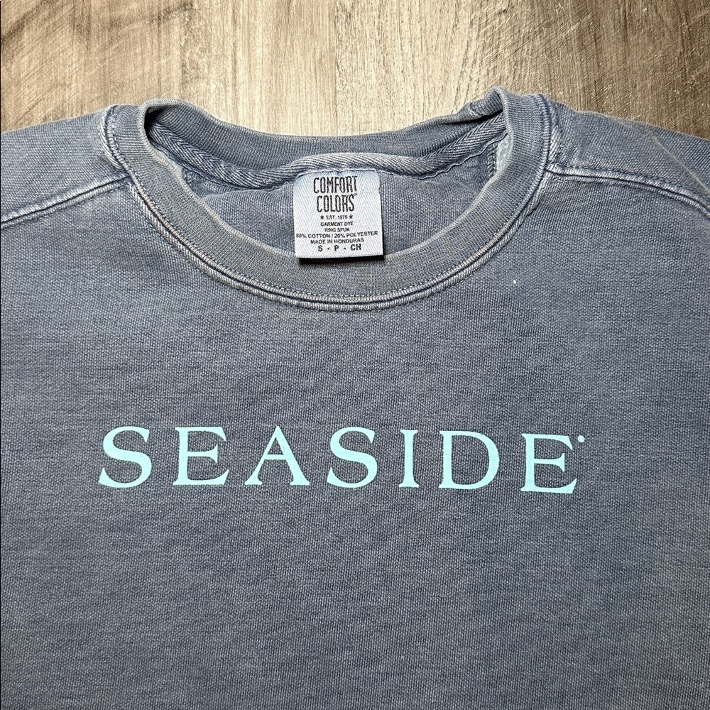 Seaside Yacht Club Comfort Colors Vintage Washed Sweatshirt - Small - Picture 5 of 6